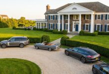 Luxury Hamptons estate during an upscale private event