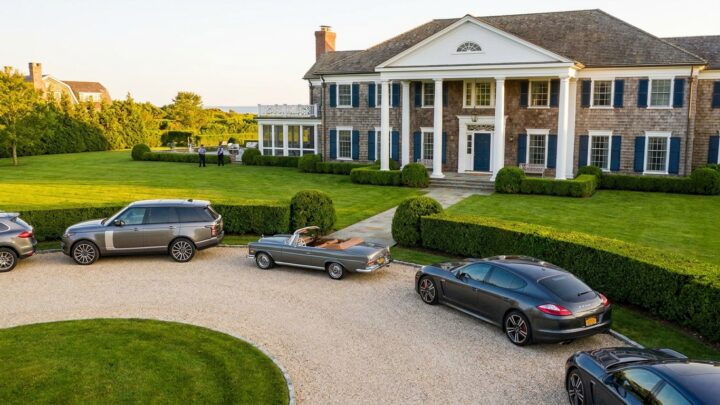 Luxury Hamptons estate during an upscale private event